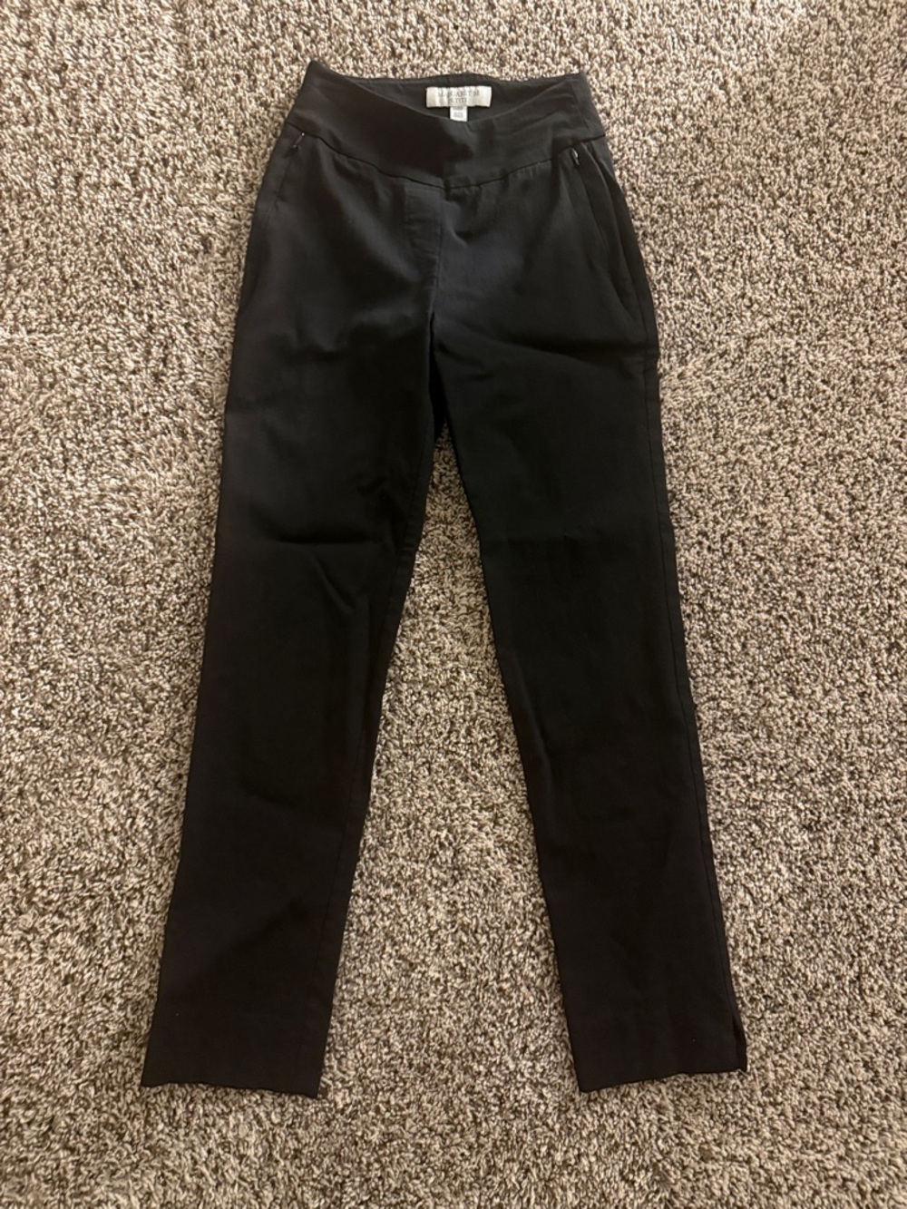 Petite Black Dress Pants — XXS